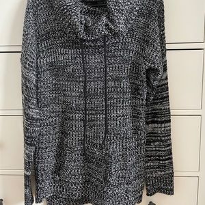 Derek Heart tunic length cowl neck sweater